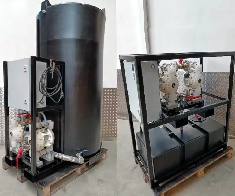 AODD pump production line at DIASPEC partner factory